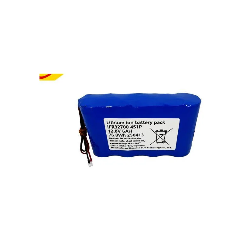 LiFePO4-сборка 32700 4S1P, 12,8 В 6 А·ч (76,8 Вт·ч) со смарт-BMS