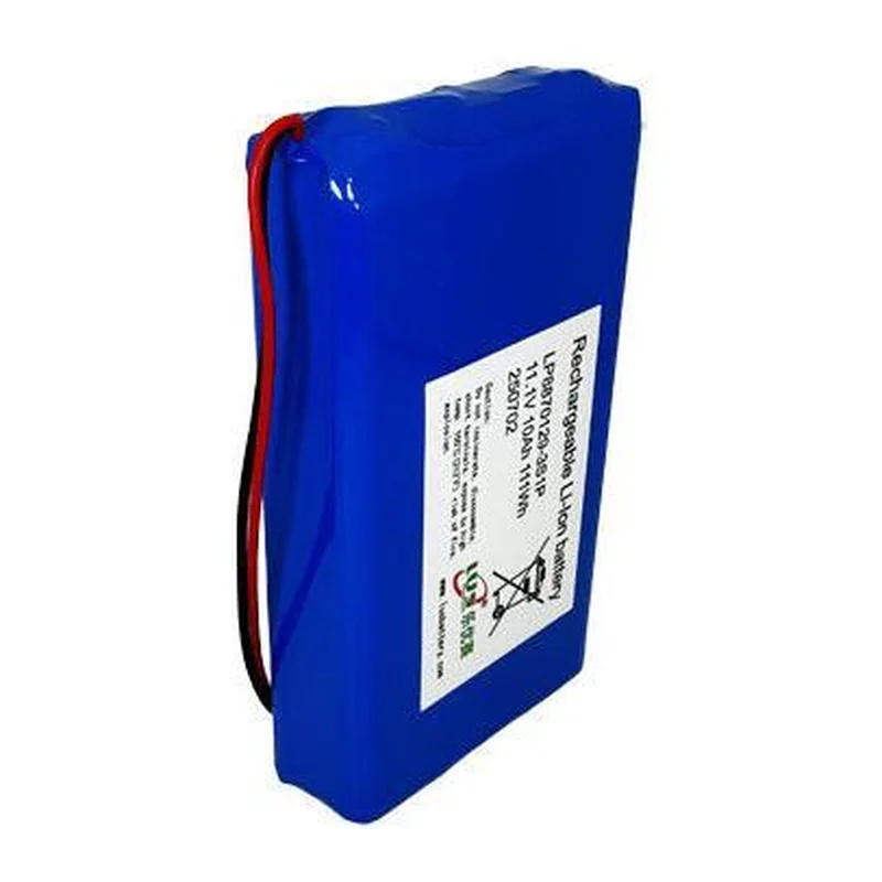 Литий-полимерная сборка LP8870129 3S1P, 11,1 В 10 А·ч (111 Вт·ч)
