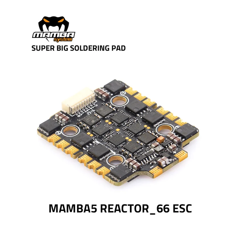 Регулятор хода MAMBA 5 Reactor 66 ESC BLHeli32 4IN1 ESC 66A 6S