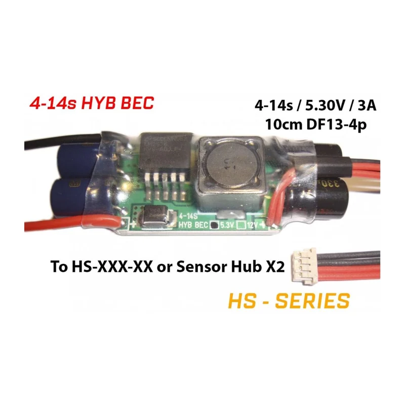 Модуль питания 084: 4-14S HYB-BEC / 5.30V DF-13-4P
