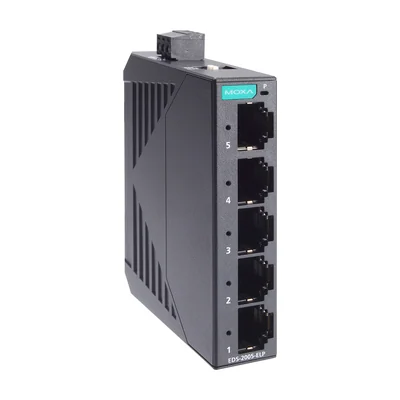 Коммутатор Moxa EDS-2005-ELP, 5 портов 10/100, неуправляемый, пластиковый корпус