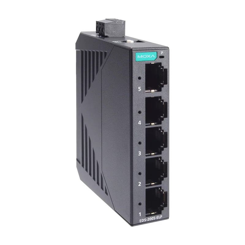 Коммутатор Moxa EDS-2005-ELP, 5 портов 10/100, неуправляемый, пластиковый корпус