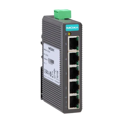 Коммутатор Moxa EDS-205, 5 портов 10/100, неуправляемый, пластиковый корпус