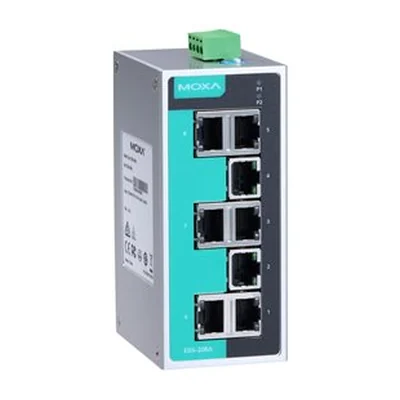 Коммутатор Moxa EDS-208A, 8 портов 10/100, неуправляемый, алюминиевый корпус