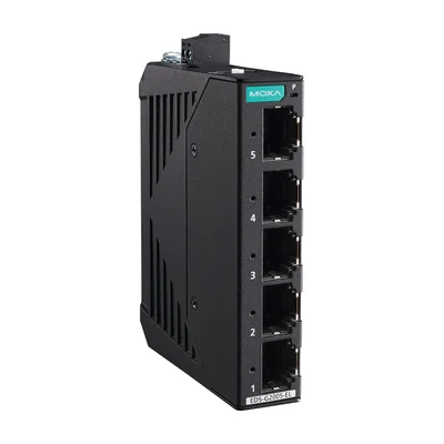 Коммутатор Moxa EDS-G2005-EL, 5 портов Gigabit, неуправляемый, DIN-рейка