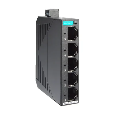 Коммутатор Moxa EDS-G2005-ELP, 5 портов Gigabit, неуправляемый, пластиковый корпус