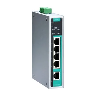 Коммутатор Moxa EDS-G205A-4PoE, 4 порта Gigabit PoE+ и 1 порт Gigabit, неуправляемый