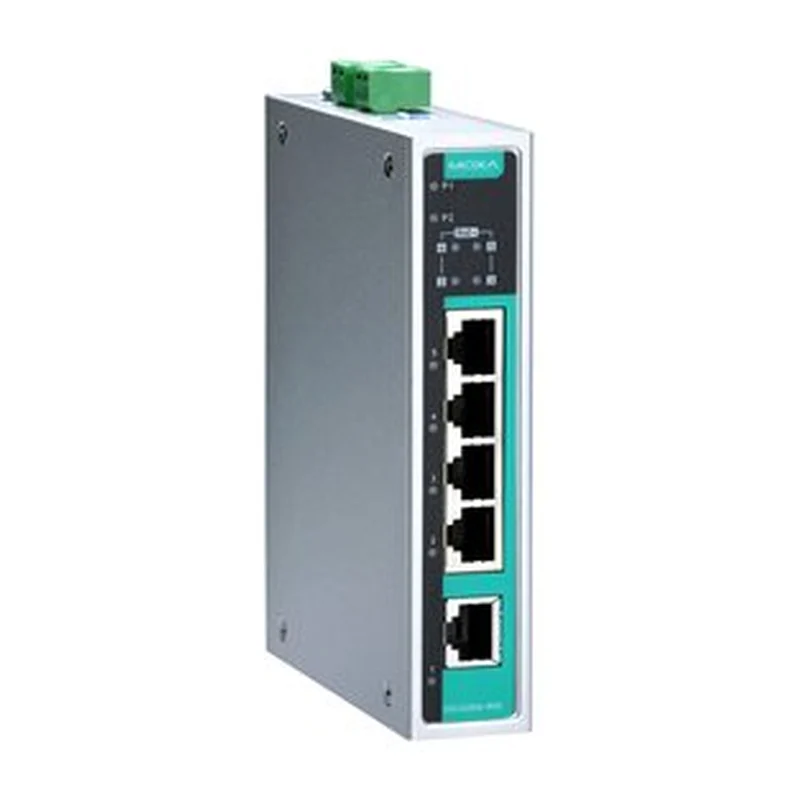 Коммутатор Moxa EDS-G205A-4PoE, 4 порта Gigabit PoE+ и 1 порт Gigabit, неуправляемый