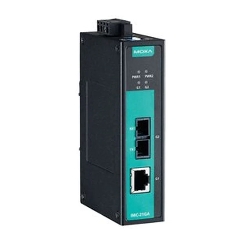 Медиаконвертер Moxa IMC-21GA-LX-SC, 10/100/1000 в 1000BaseLX, одномод, SC, 10 км