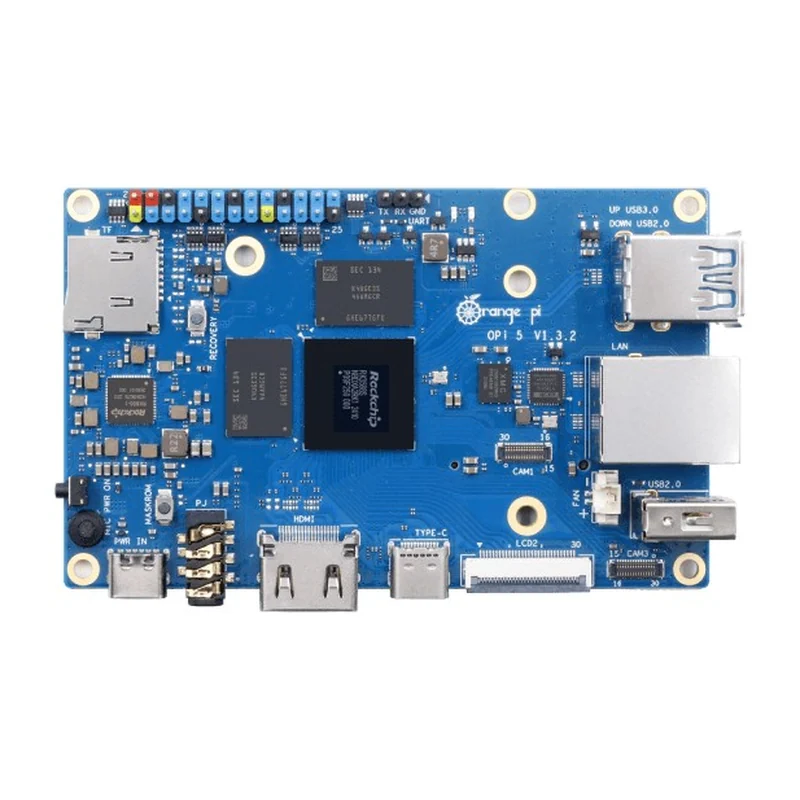Одноплатный компьютер Orange Pi 5, Rockchip RK3588S, NPU 6 TOPS