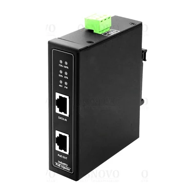 PoE-инжектор Osnovo Midspan-1/303G, 30 Вт, IEEE 802.3at, Gigabit, DIN-рейка