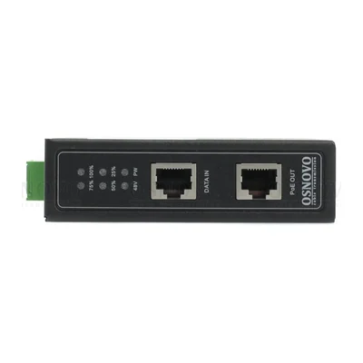 PoE-инжектор Osnovo Midspan-1/903G(Booster), 90 Вт, IEEE 802.3bt, питание 12–57 В, DIN-рейка