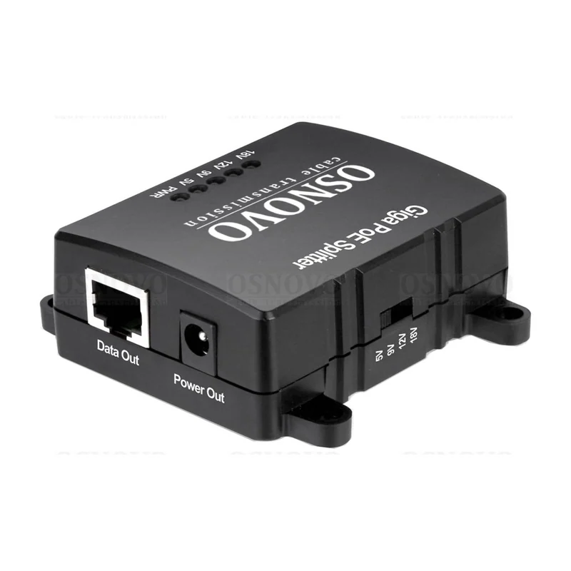 PoE-сплиттер Osnovo PoE Splitter/G2, Gigabit, выход 5/9/12/18 В