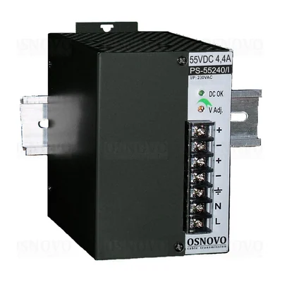 Блок питания Osnovo PS-55240/I, 55 В, 4,4 А, 240 Вт, DIN-рейка