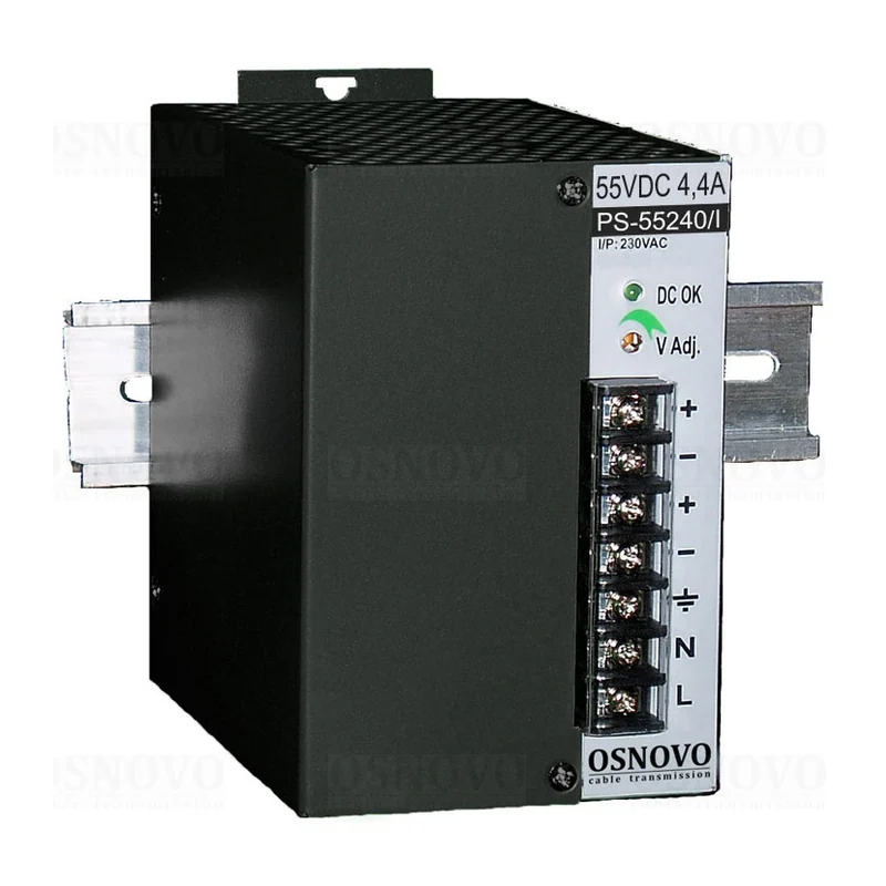Блок питания Osnovo PS-55240/I, 55 В, 4,4 А, 240 Вт, DIN-рейка