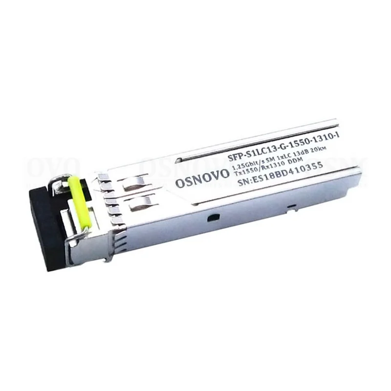 Модуль SFP Osnovo SFP-S1LC13-G-1550-1310-I, 1,25 Гбит/с, WDM 1550/1310 нм, 20 км, промышленный