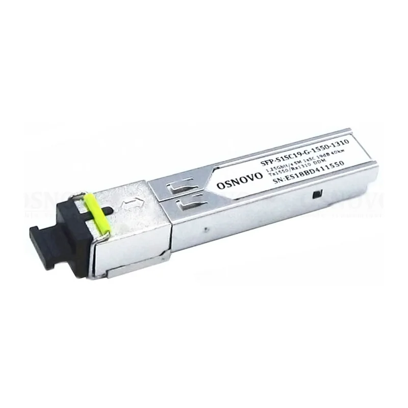Модуль SFP Osnovo SFP-S1SC19-G-1550-1310, 1,25 Гбит/с, WDM 1550/1310 нм, 40 км