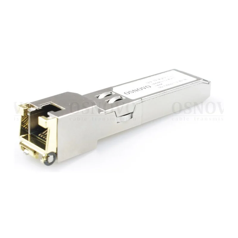 Модуль SFP Osnovo SFP-TP-RJ45(1G)-I, медный RJ45, 1 Гбит/с, 100 м, промышленный