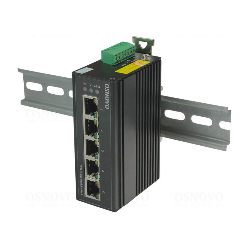 Коммутатор Osnovo SW-5F-I, 5 портов 10/100, неуправляемый, DIN-рейка