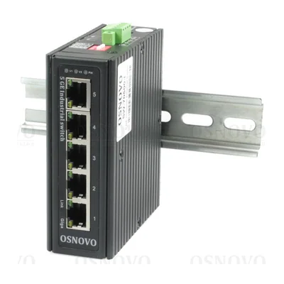 Коммутатор Osnovo SW-70500-I, 5 × GE, неуправляемый, DIN-рейка