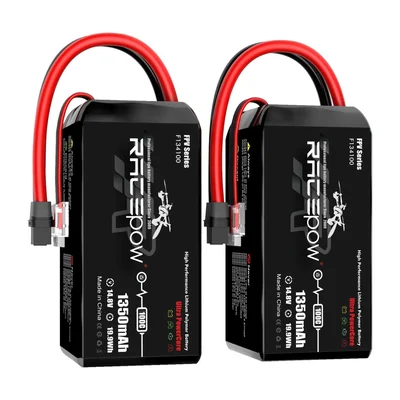 Аккумулятор LiPo RacePow F134100 1350 мА·ч 4S 14,8 В 100C, XT60H