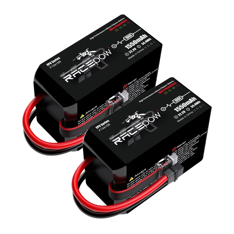Аккумулятор LiPo RacePow F156100 1550 мА·ч 6S 22,2 В 100C, XT60H