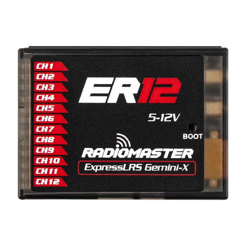 Приёмник RadioMaster ER12 PWM, ExpressLRS, 12 каналов PWM