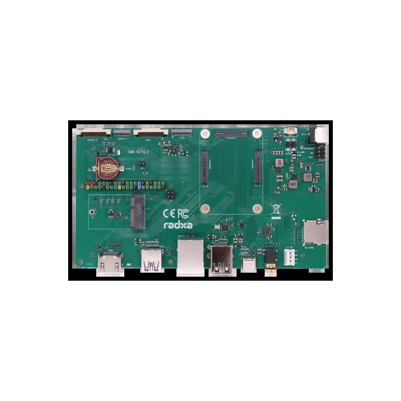 Несущая плата Radxa CM5 IO Board, 2× MIPI CSI, вход 5 В / 12 В, 160×90 мм