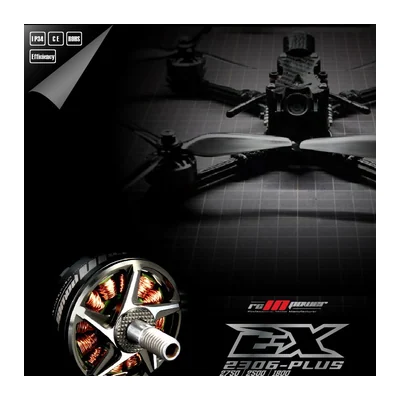 Мотор RCINPOWER EX2306 Plus, 1800–2750 KV, 3–6S, тяга до 1910 г