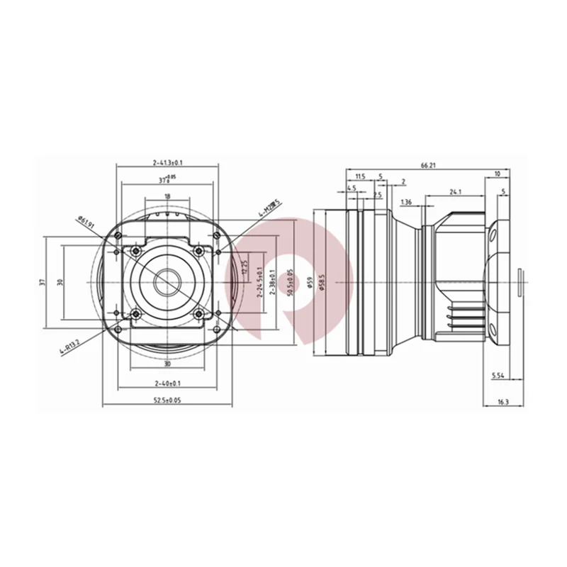 ИК-объектив LWIR Rising RS19F1.1-640-17, f=19 мм, F/1.1, поле зрения 33°, 78 г