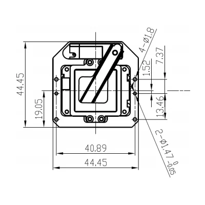 …NETD 40 мК, 50 Гц, PAL/NTSC + LVCMOS/LVDS, 44,45×44,45×30 мм