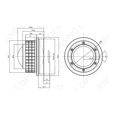 Объектив тепловизионный Rising Optics RS4.6-640-17-140°