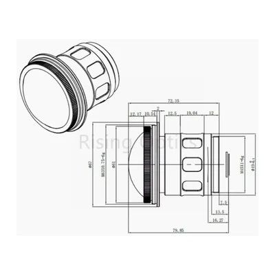 Объектив тепловизионный Rising Optics RSA-6F1.2-1280-12