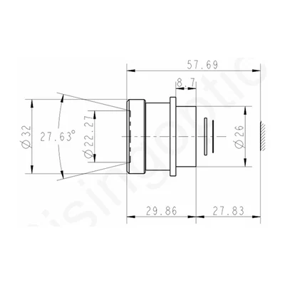 Объектив тепловизионный Rising Optics RSM25F2.0, MWIR