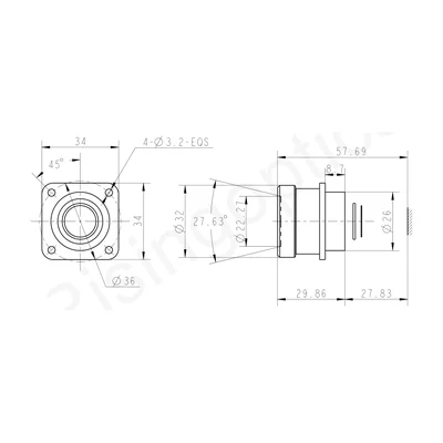 ИК-объектив MWIR Rising Optics RSM25F2.0, 25 мм, F2,0