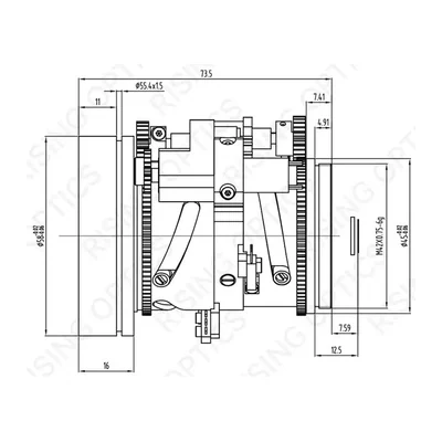 Объектив тепловизионный Rising Optics RSZIR13-45-640-12