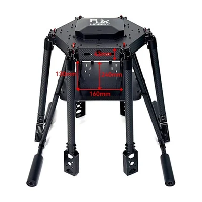 Зонтичная рама гексакоптера RJXHOBBY RJX1300J, база 1300 мм, лучи 30 мм