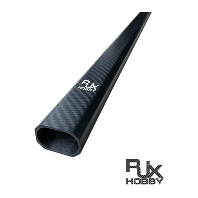 Восьмигранная труба RJXHOBBY 25×38 мм и хомут, длина 1000/1200 мм