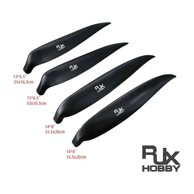 Складной винт RJXHOBBY 13 × 6,5″ / 14 × 8″ для самолётов, пара