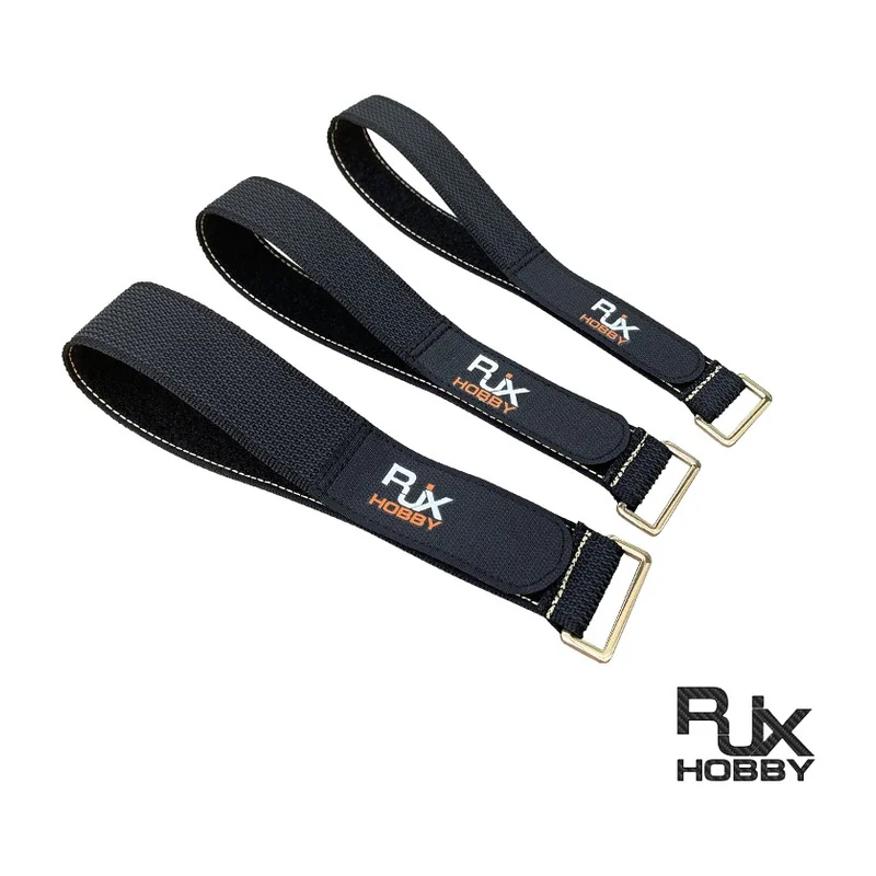 Ремешок для аккумулятора RJXHOBBY 25/30/38 мм, силикон с прошивкой кевларом, пряжка из цинкового сплава без шва, длина 500–1000 мм, 1 шт.