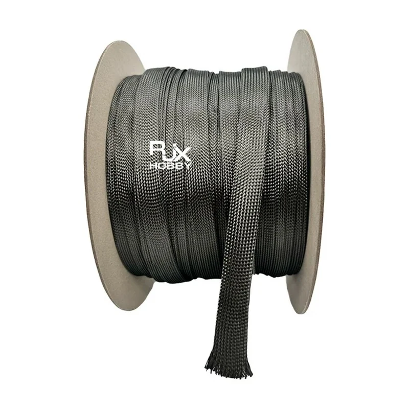 Плетёный углеродный рукав RJXHOBBY RJX4281, диаметр 4–40 мм, 5 м