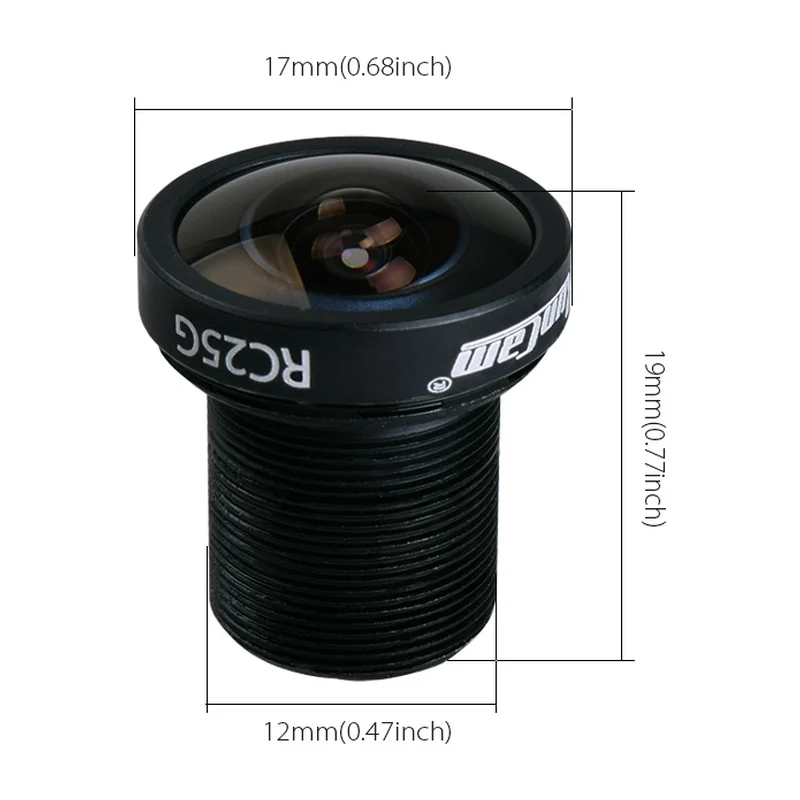 Объектив RunCam RC25G, M12, 2,1 мм, F2,0, FOV 170° для FPV-камеры RunCam Eagle 4:3