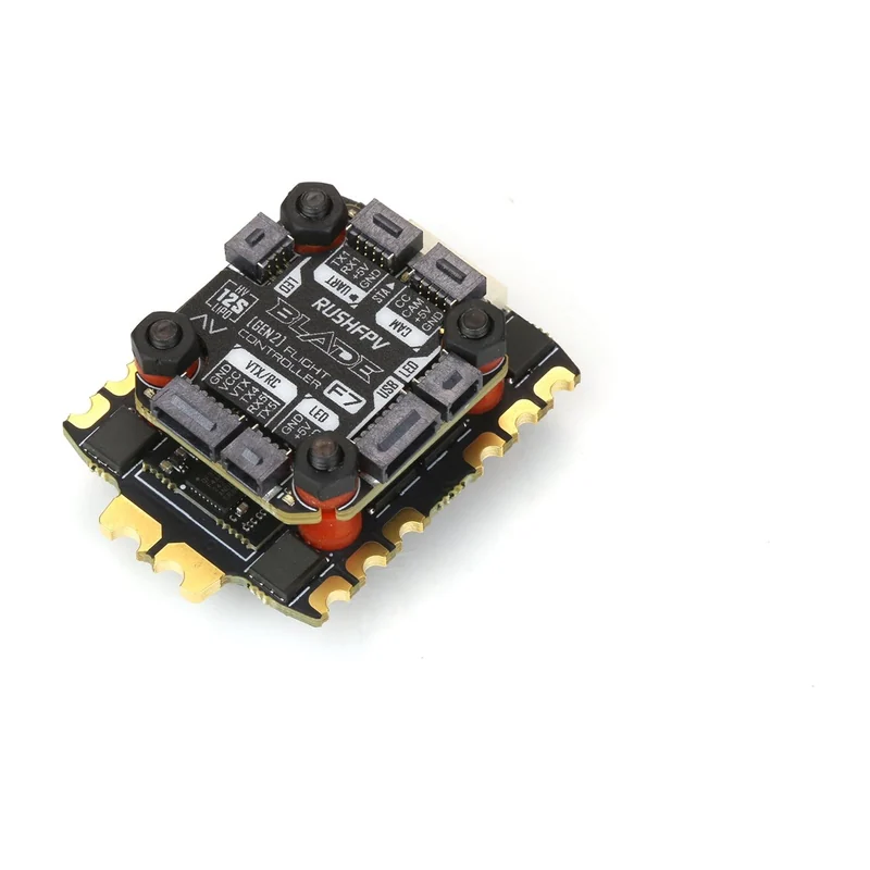 Стек Rush Blade F722 Mini + 60A Explorer 8S, 20×20 мм, для аналогового видео