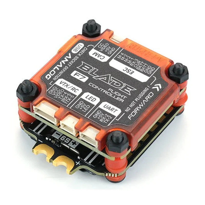 Стек Rush Blade F722 V2 + 50A Sport F4, 30×30 мм, для аналогового видео