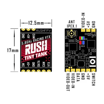 Видеопередатчик Rush Tank Tiny, 5,8 ГГц, до 350 мВт