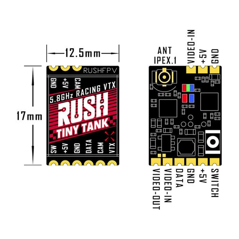 Видеопередатчик Rush Tank Tiny, 5,8 ГГц, до 350 мВт