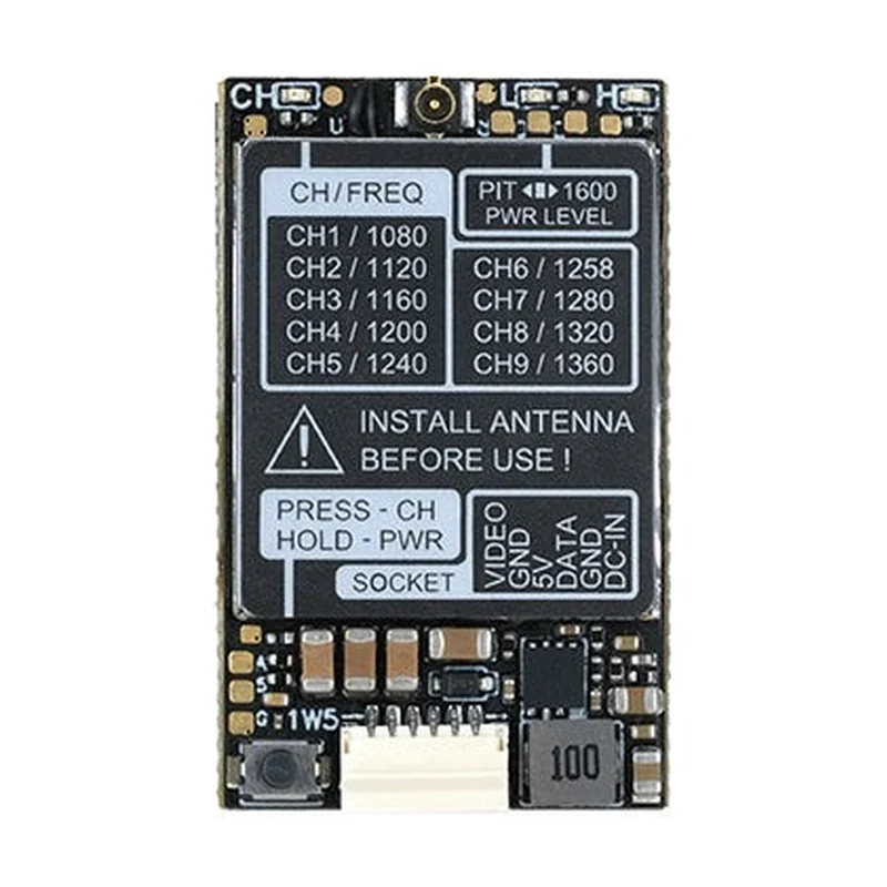 Видеопередатчик Rush VTX 1,6 Вт V1.2, 1,3 ГГц, до 1,6 Вт