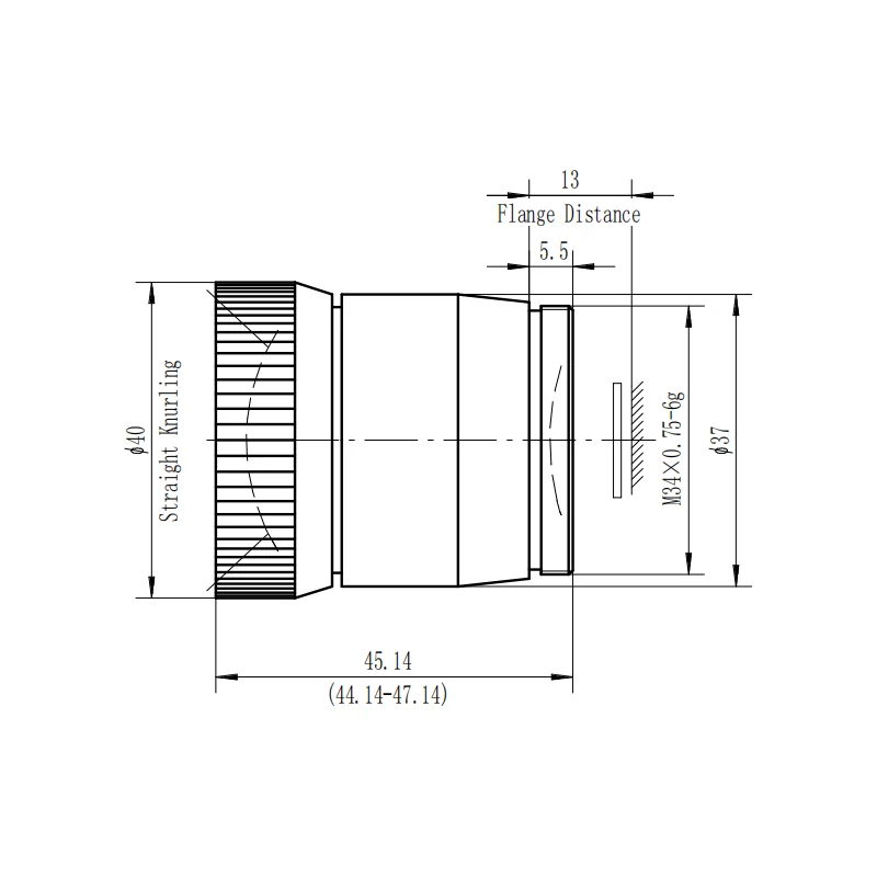 Светосильный LWIR-объектив 8 мм f/0.8, поле зрения 68° × 50,4°, ручная фокусировка, 350 USD