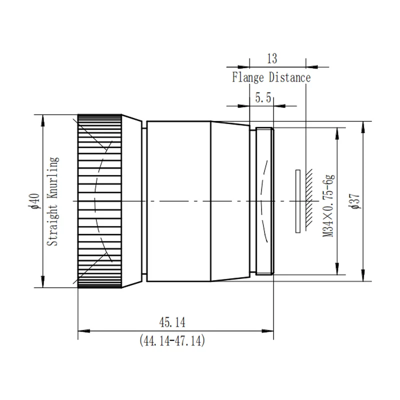 Светосильный LWIR-объектив 8 мм f/0.8, поле зрения 68° × 50,4°, ручная фокусировка, 350 USD