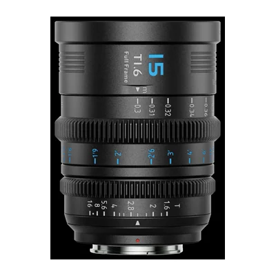 Кинообъектив SIRUI Vision Prime 15 мм T1.6 Full-Frame, сменный байонет L/RF/Z, чёрный